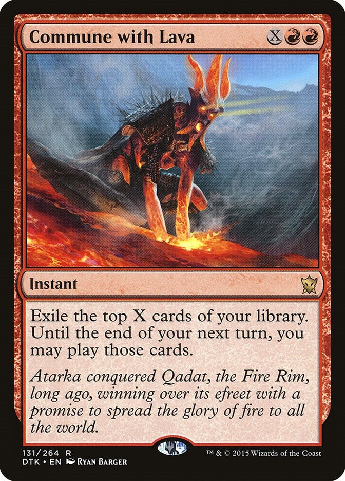 Image for Commune with Lava (Dragons of Tarkir) (131) - Magic: The Gathering