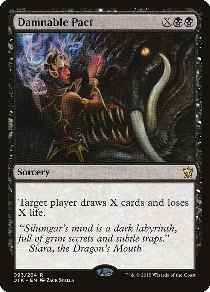 Image for Damnable Pact (Dragons of Tarkir) (93) - Magic: The Gathering
