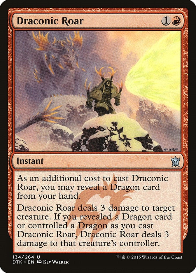 Image for Draconic Roar (Dragons of Tarkir) (134) - Magic: The Gathering