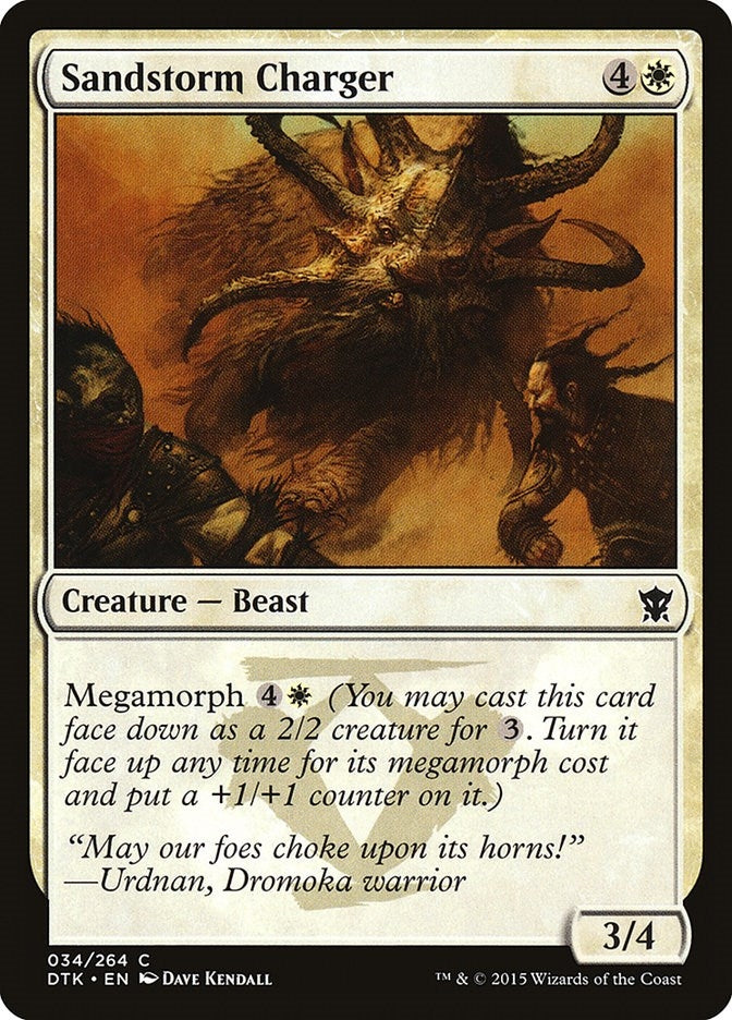 Image for Sandstorm Charger (Dragons of Tarkir) (34) - Magic: The Gathering