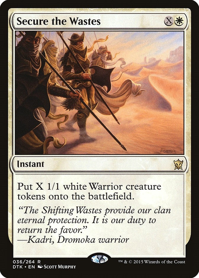 Image for Secure the Wastes (Dragons of Tarkir) (36) - Magic: The Gathering