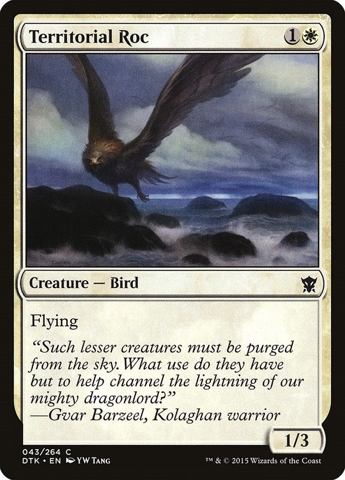 Image for Territorial Roc (Dragons of Tarkir) (43) - Magic: The Gathering