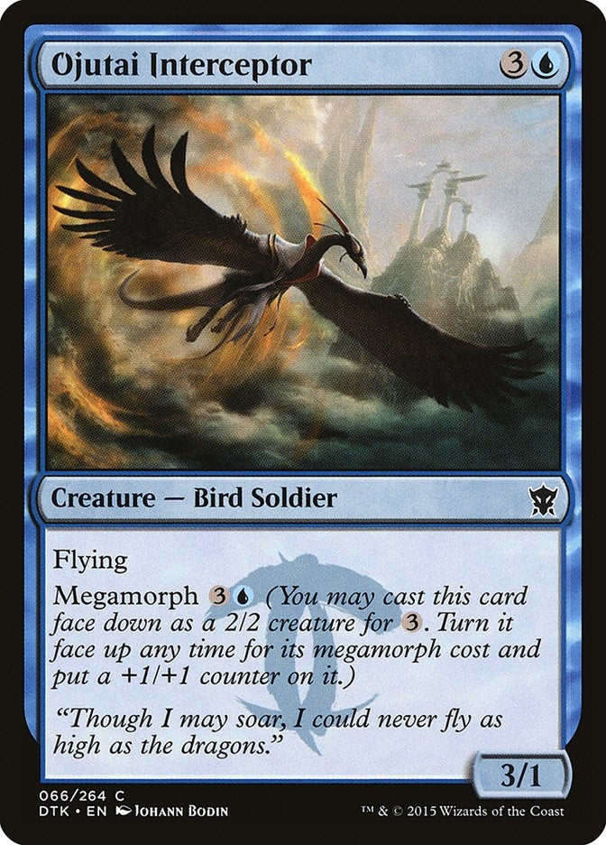 Image for Ojutai Interceptor (Dragons of Tarkir) (66) - Magic: The Gathering