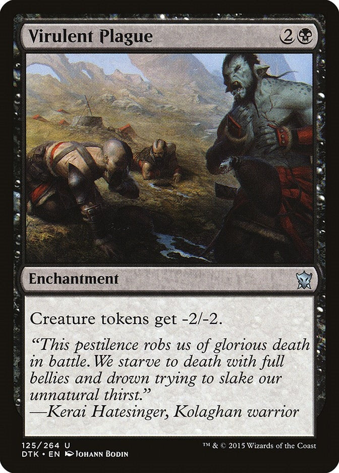 Image for Virulent Plague (Dragons of Tarkir) (125) - Magic: The Gathering