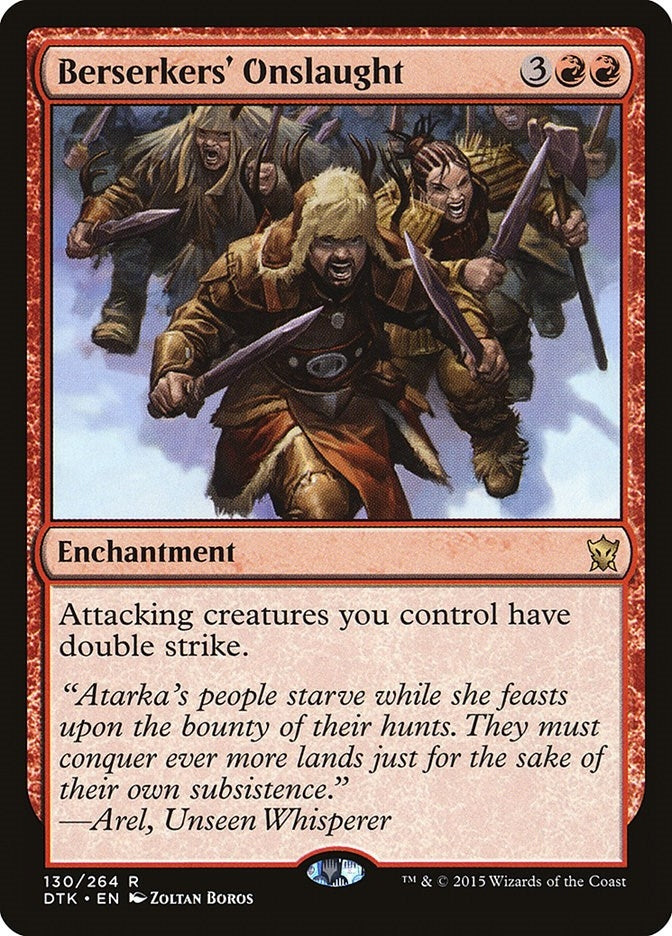 Image for Berserkers' Onslaught (Dragons of Tarkir) (130) - Magic: The Gathering