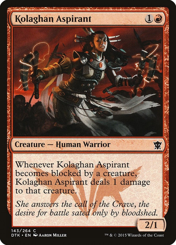 Image for Kolaghan Aspirant (Dragons of Tarkir) (143) - Magic: The Gathering