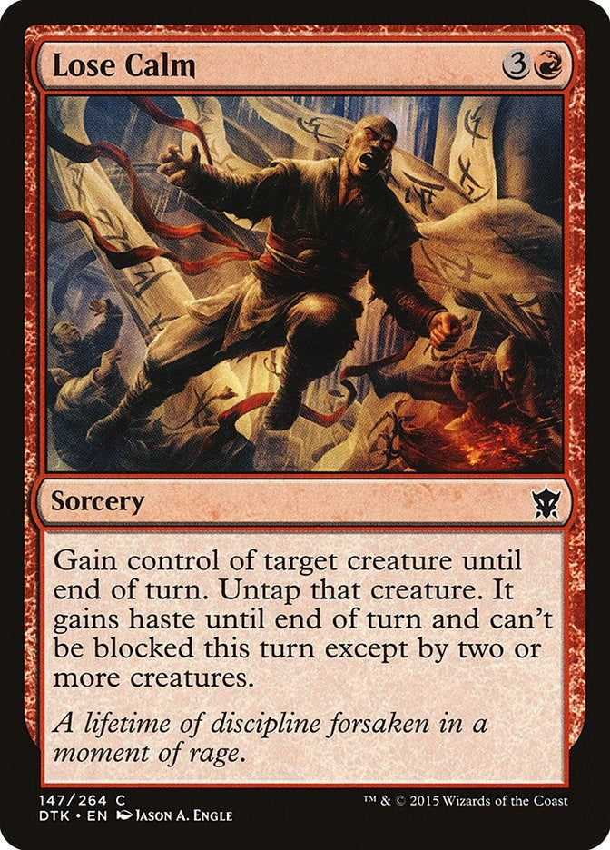 Image for Lose Calm (Dragons of Tarkir) (147) - Magic: The Gathering