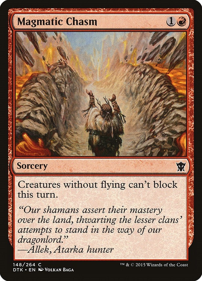 Image for Magmatic Chasm (Dragons of Tarkir) (148) - Magic: The Gathering