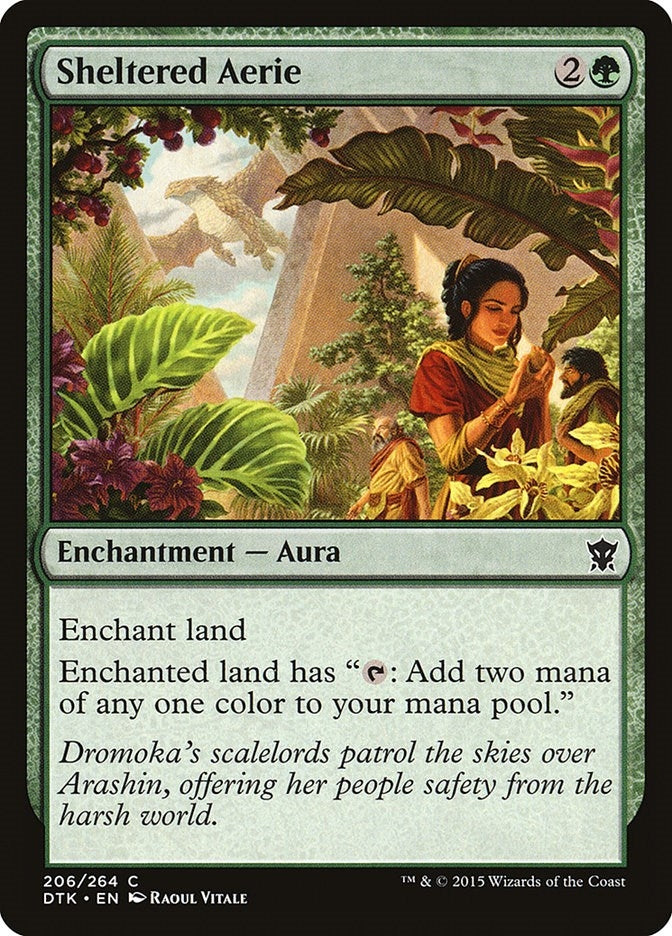 Image for Sheltered Aerie (Dragons of Tarkir) (206) - Magic: The Gathering