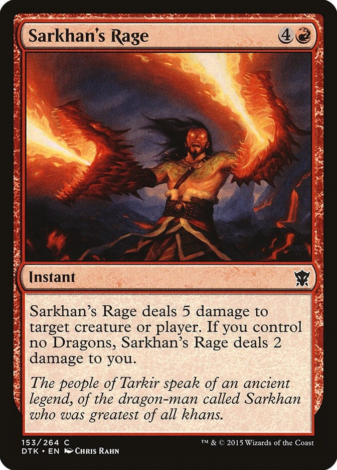 Image for Sarkhan's Rage (Dragons of Tarkir) (153) - Magic: The Gathering