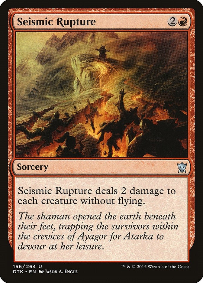 Image for Seismic Rupture (Dragons of Tarkir) (156) - Magic: The Gathering