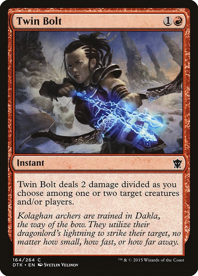 Image for Twin Bolt (Dragons of Tarkir) (164) - Magic: The Gathering