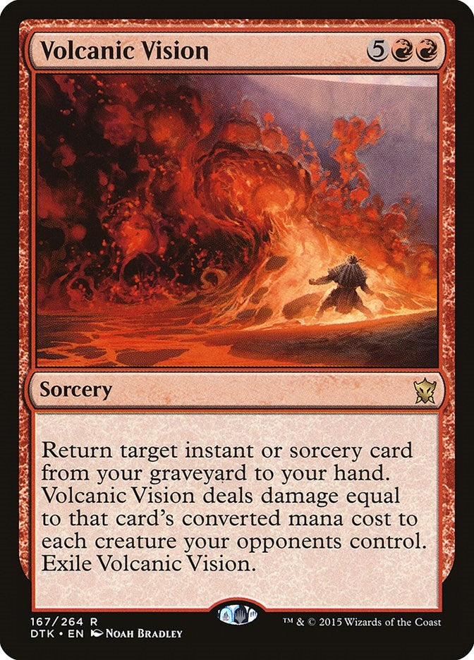 Image for Volcanic Vision (Dragons of Tarkir) (167) - Magic: The Gathering
