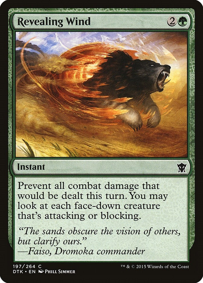 Image for Revealing Wind (Dragons of Tarkir) (197) - Magic: The Gathering