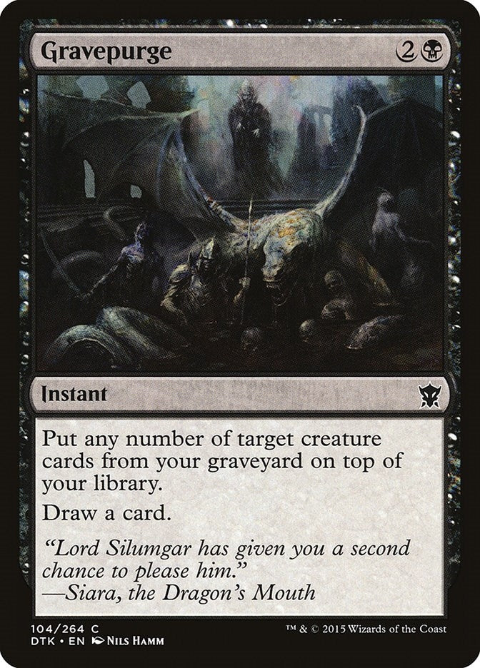 Image for Gravepurge (Dragons of Tarkir) (104) - Magic: The Gathering