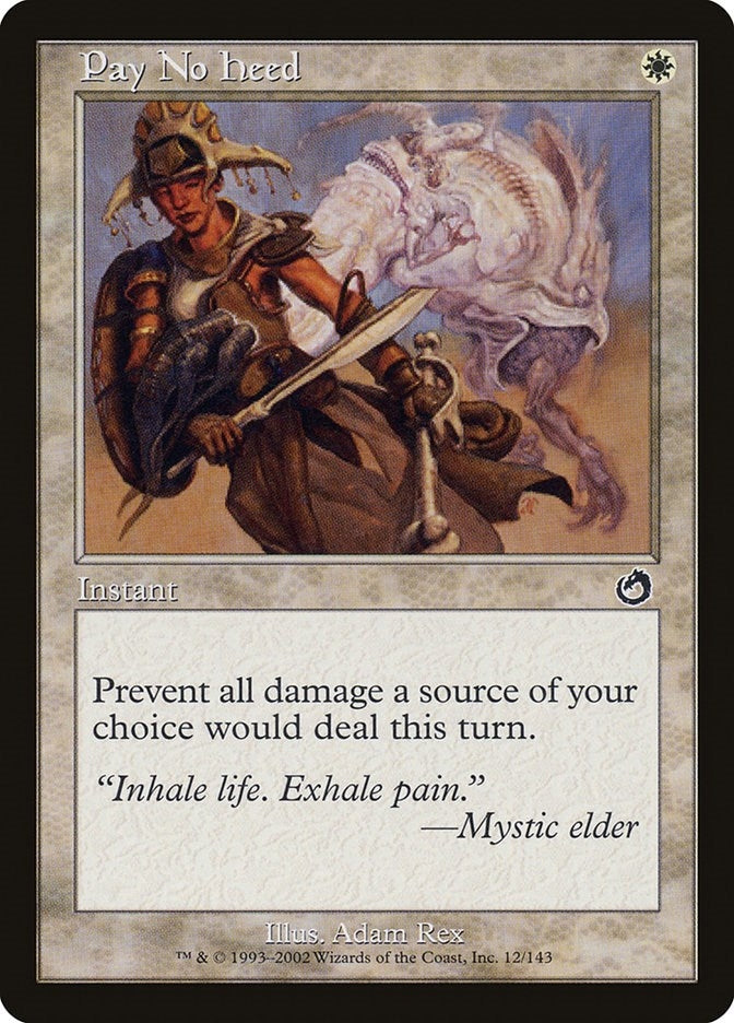 Image for Pay No Heed (Torment) (12) - Magic: The Gathering