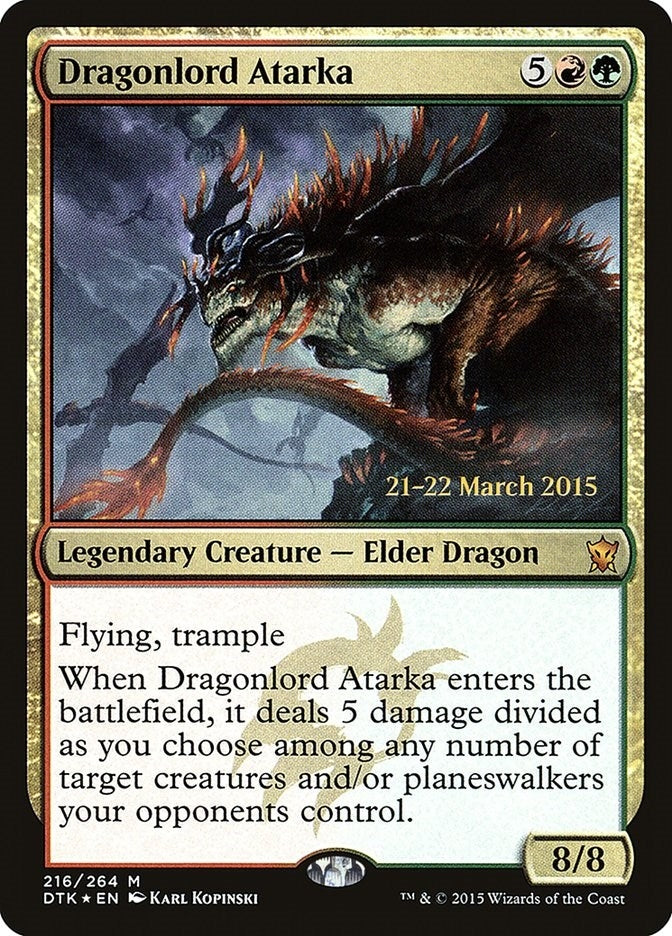 Image for Dragonlord Atarka (Prerelease Cards) (216) - Magic: The Gathering