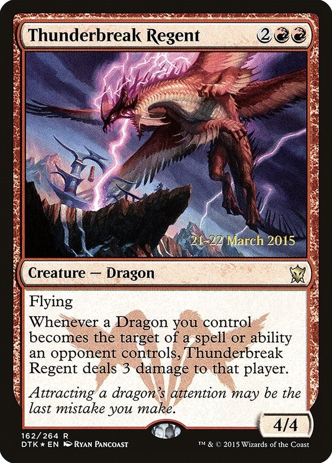 Image for Thunderbreak Regent (Prerelease Cards) (162) - Magic: The Gathering