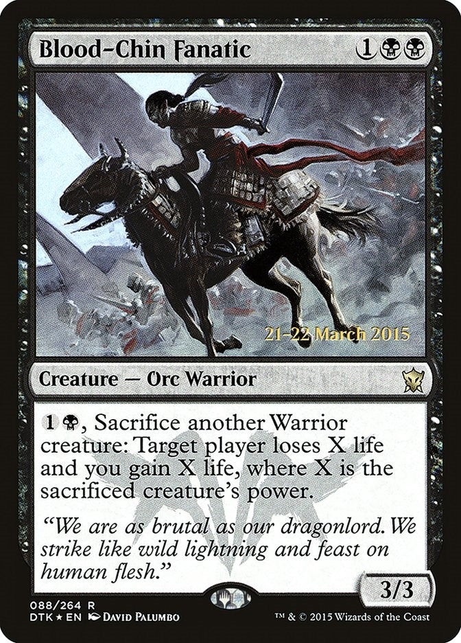 Image for Blood-Chin Fanatic (Prerelease Cards) (88) - Magic: The Gathering