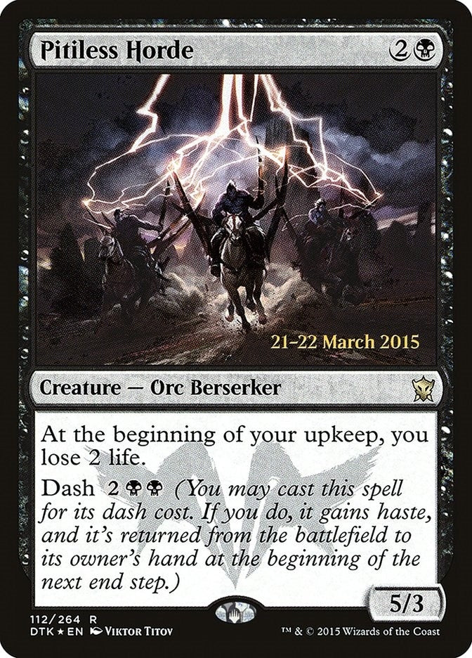 Image for Pitiless Horde (Prerelease Cards) (112) - Magic: The Gathering