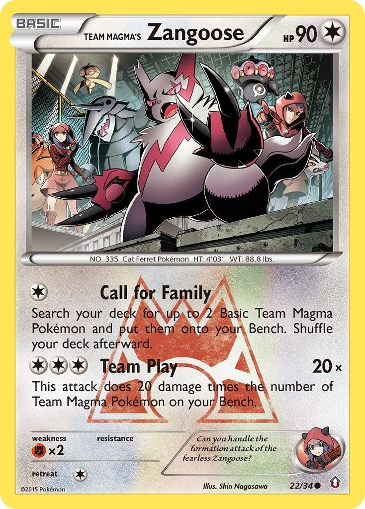 Image for Team Magma's Zangoose (Double Crisis) (22/34) - Pokemon