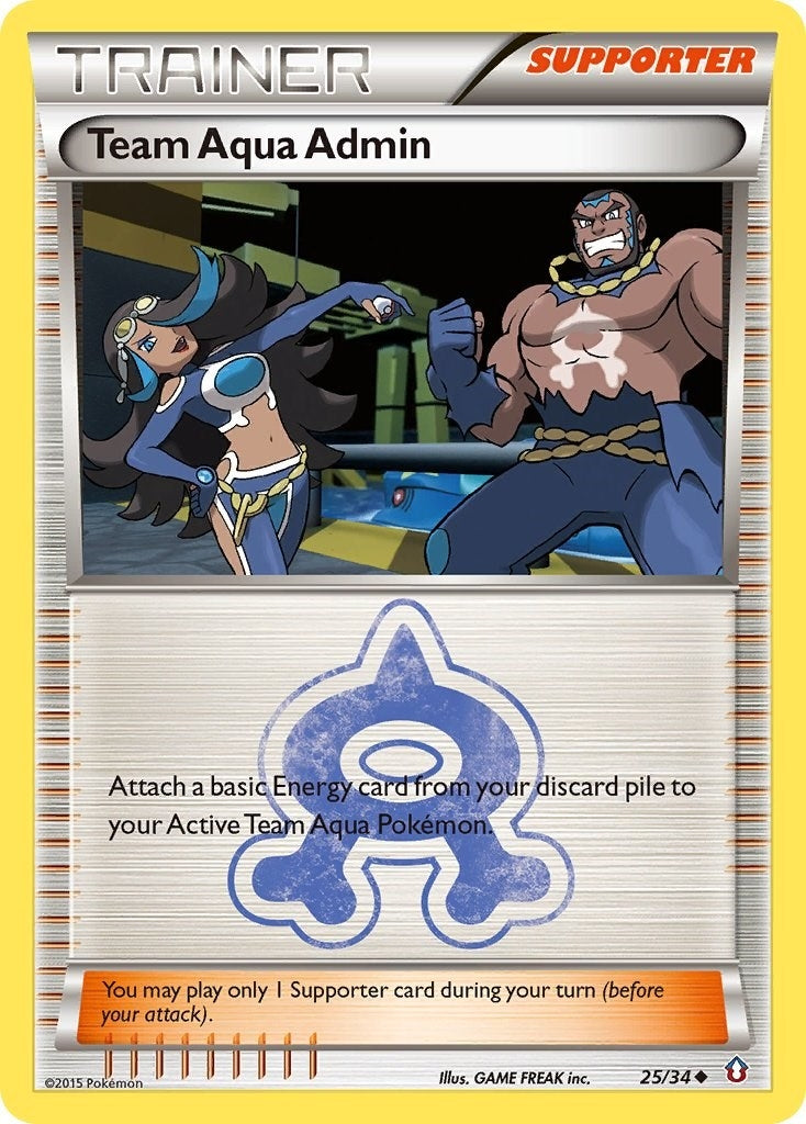 Image for Team Aqua Admin (Double Crisis) (25/34) - Pokemon