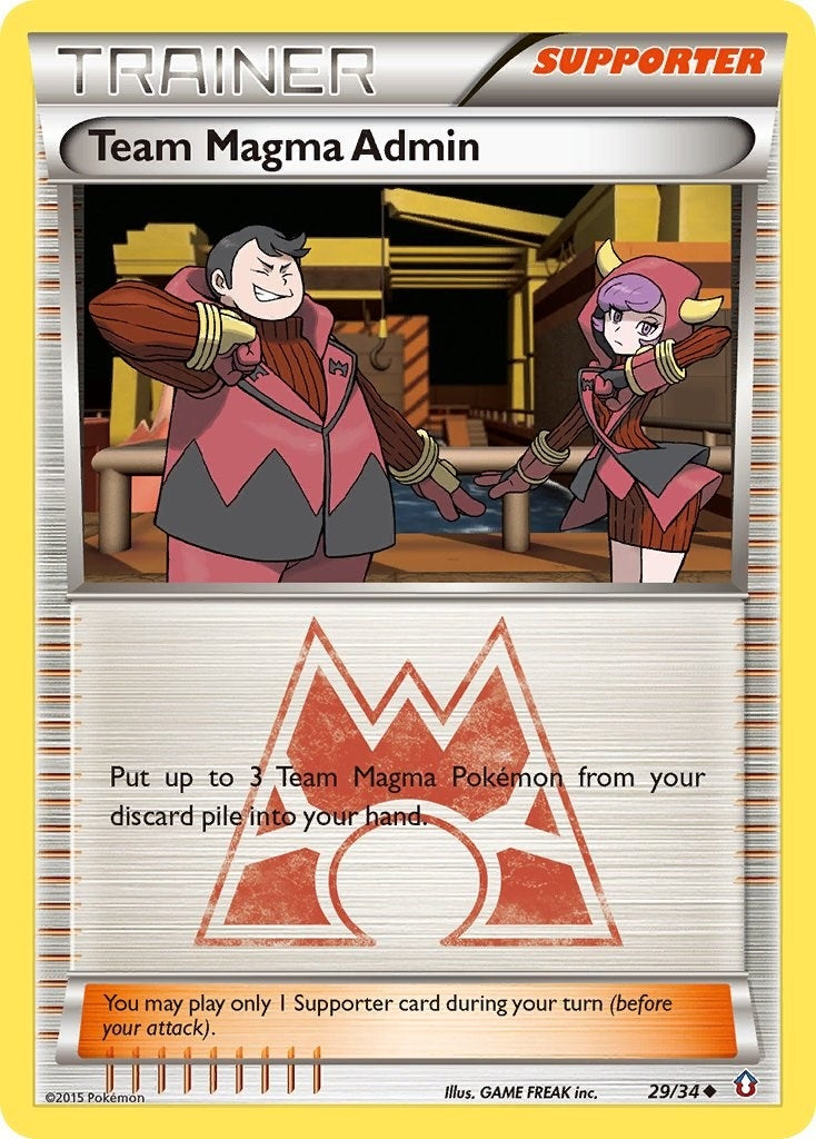 Image for Team Magma Admin (Double Crisis) (29/34) - Pokemon