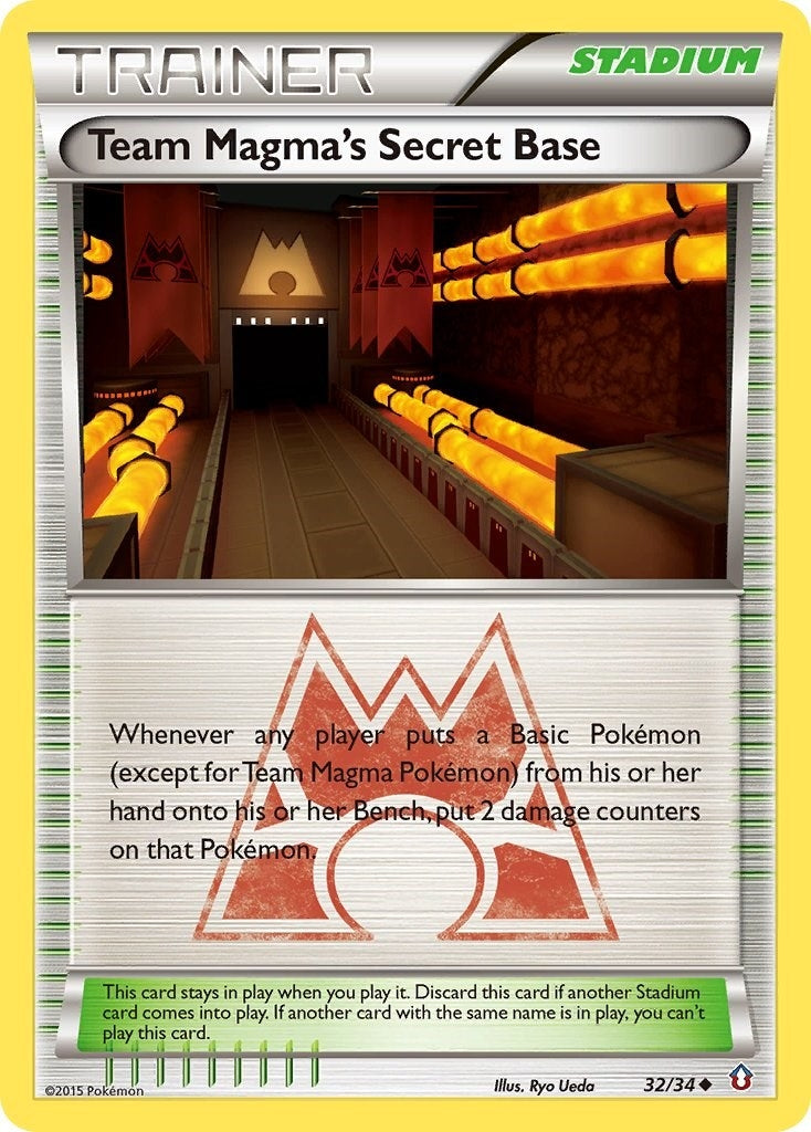 Image for Team Magma's Secret Base (Double Crisis) (32/34) - Pokemon