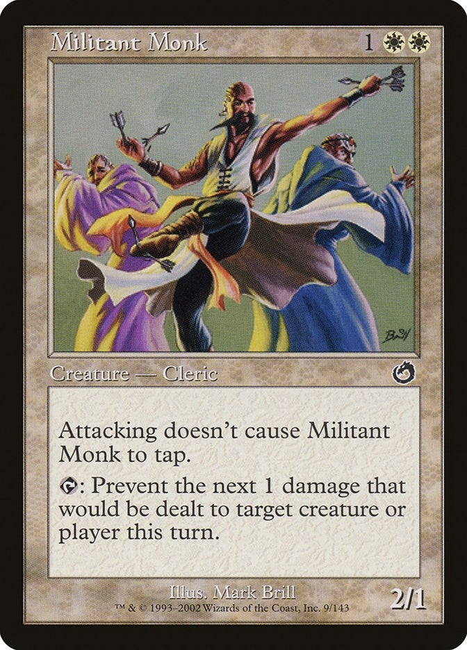 Image for Militant Monk (Torment) (9) - Magic: The Gathering