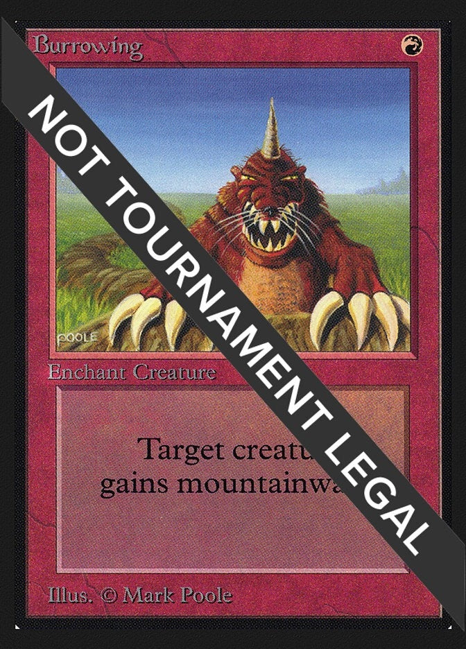 Image for Burrowing (CE) (Collector's Edition) - Magic: The Gathering