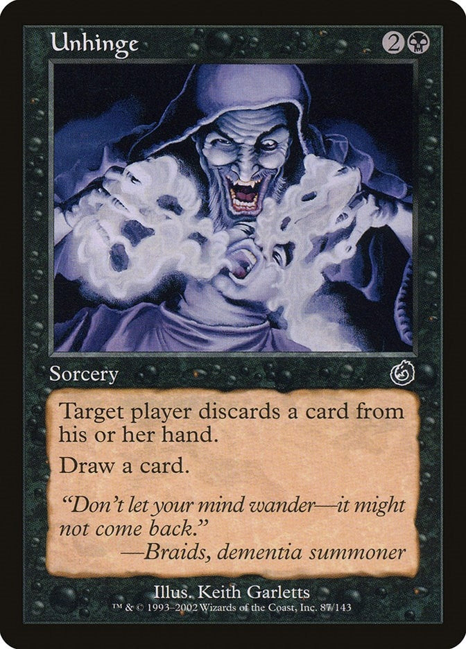 Image for Unhinge (Torment) (87) - Magic: The Gathering