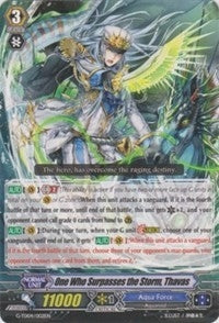 Image for One Who Surpasses the Storm, Thavas (G-TD04: Blue Cavalry of the Divine Marine Spirits) (G-TD04/002EN) - Cardfight Vanguard