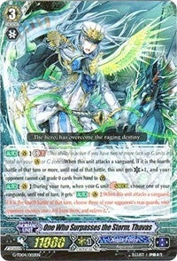 Image for One Who Surpasses the Storm, Thavas RRR (G-TD04: Blue Cavalry of the Divine Marine Spirits) (G-TD04/002EN) - Cardfight Vanguard