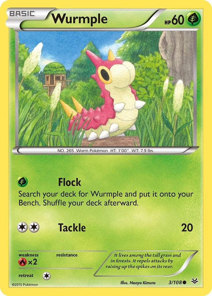 Image for Wurmple (XY - Roaring Skies) (3/108) - Pokemon
