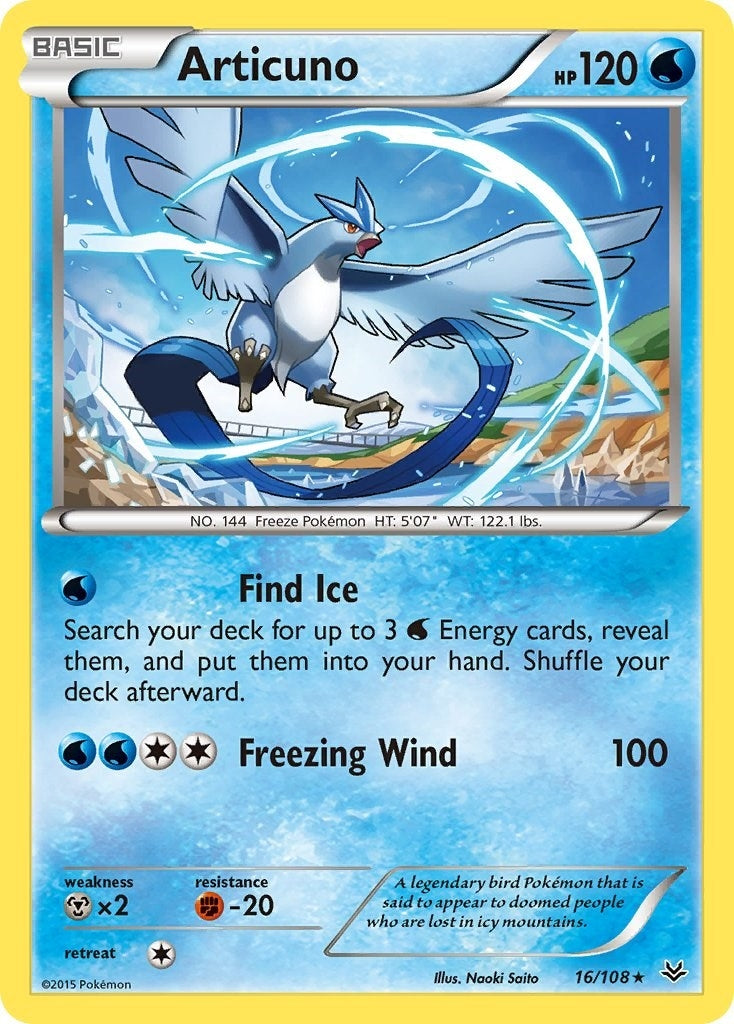 Image for Articuno (16) (XY - Roaring Skies) (16/108) - Pokemon