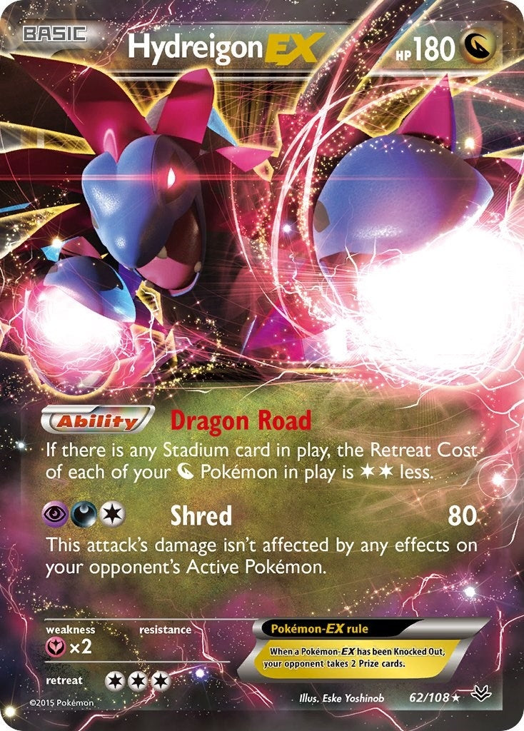 Image for Hydreigon EX (XY - Roaring Skies) (62/108) - Pokemon