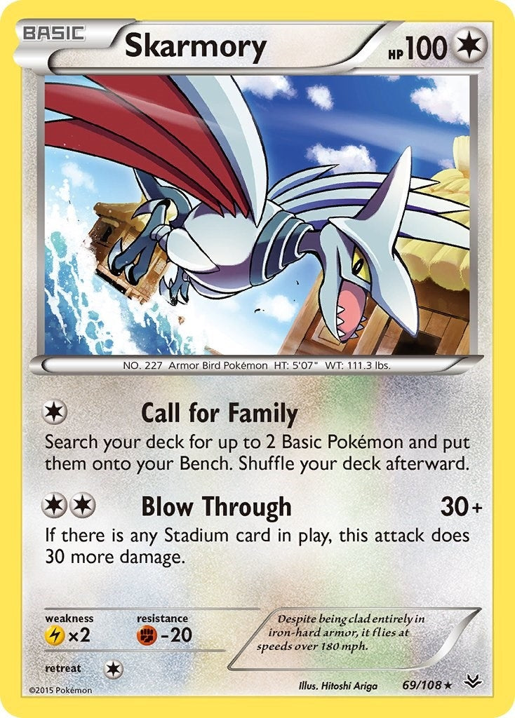 Image for Skarmory (XY - Roaring Skies) (69/108) - Pokemon