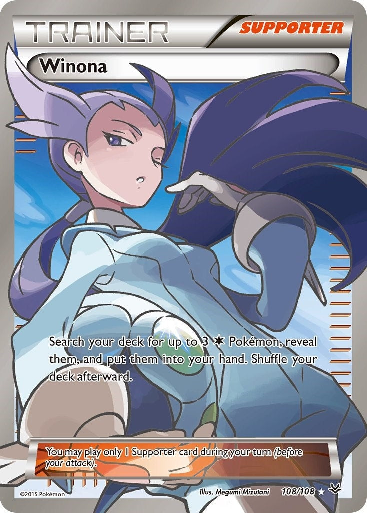 Image for Winona (108 Full Art) (XY - Roaring Skies) (108/108) - Pokemon
