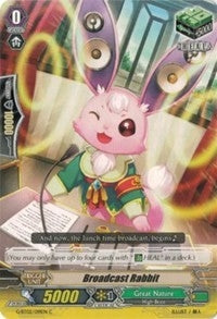 Image for Broadcast Rabbit (G-BT02: Soaring Ascent of Gale & Blossom) (G-BT02/091EN) - Cardfight Vanguard