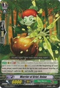 Image for Warrior of Grief, Onion (G-BT02: Soaring Ascent of Gale & Blossom) (G-BT02/099EN) - Cardfight Vanguard