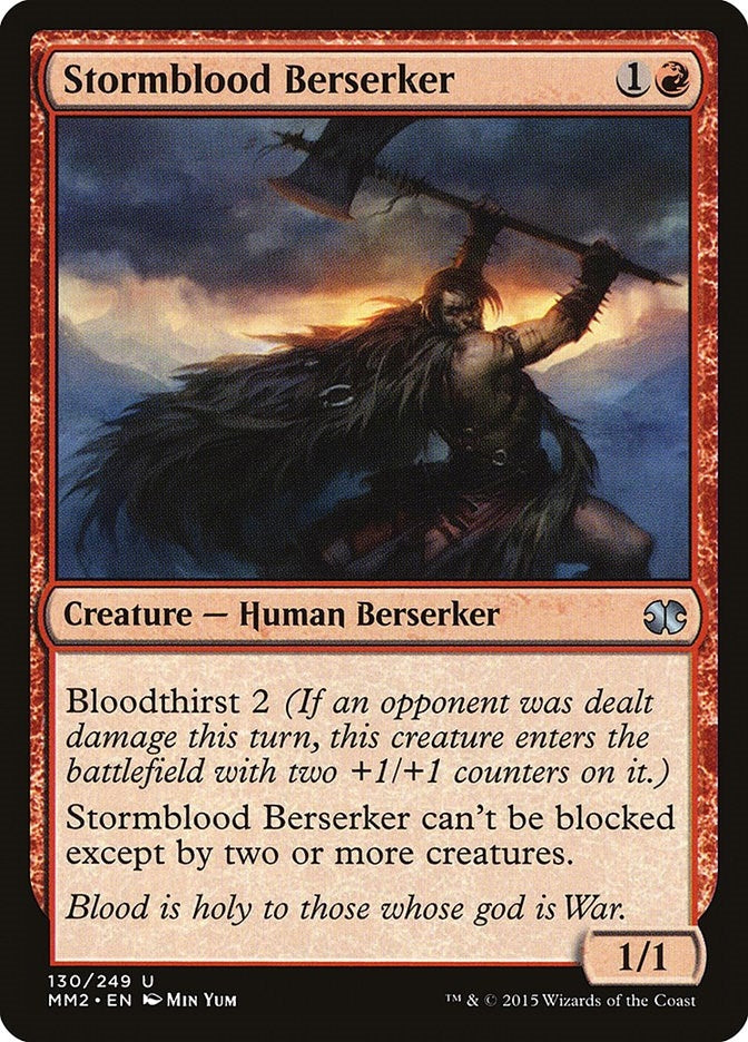 Image for Stormblood Berserker (Modern Masters 2015) (130) - Magic: The Gathering
