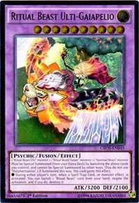 Image for Ritual Beast Ulti-Gaiapelio (UTR) (Crossed Souls) (CROS-EN045) - YuGiOh
