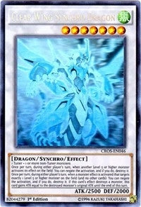 Image for Clear Wing Synchro Dragon (Ghost Rare) (Crossed Souls) (CROS-EN046) - YuGiOh