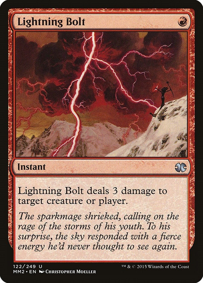 Image for Lightning Bolt (Modern Masters 2015) (122) - Magic: The Gathering