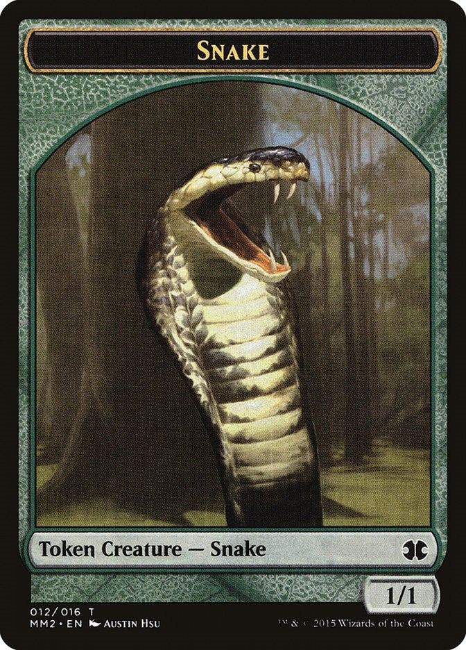 Image for Snake Token (Modern Masters 2015) (12) - Magic: The Gathering