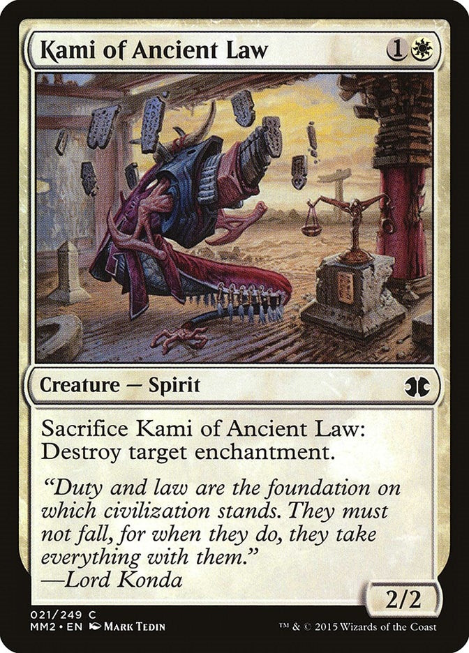 Image for Kami of Ancient Law (Modern Masters 2015) (21) - Magic: The Gathering