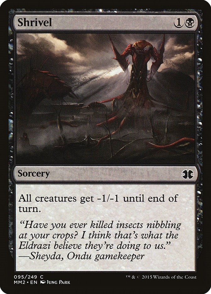 Image for Shrivel (Modern Masters 2015) (95) - Magic: The Gathering
