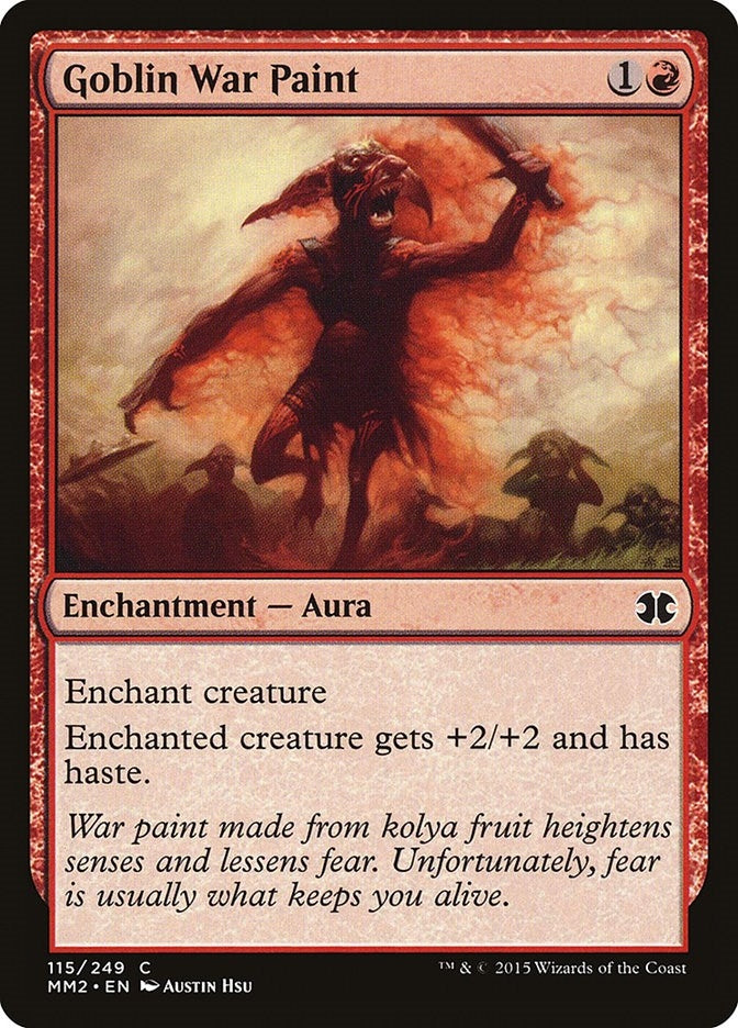 Image for Goblin War Paint (Modern Masters 2015) (115) - Magic: The Gathering