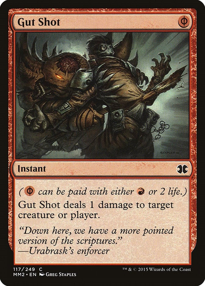 Image for Gut Shot (Modern Masters 2015) (117) - Magic: The Gathering