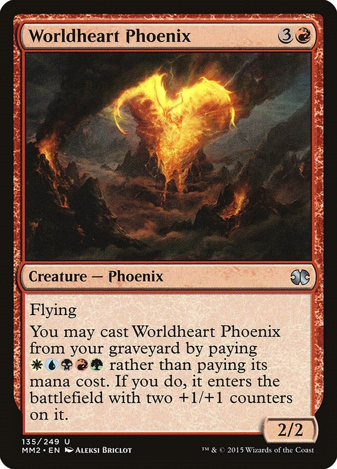 Image for Worldheart Phoenix (Modern Masters 2015) (135) - Magic: The Gathering